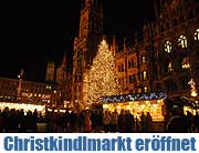 Eröffnung Münchner Christkindlmarkt - auf dem Marienplatz  (©Foto. Ingrid Grossmann)